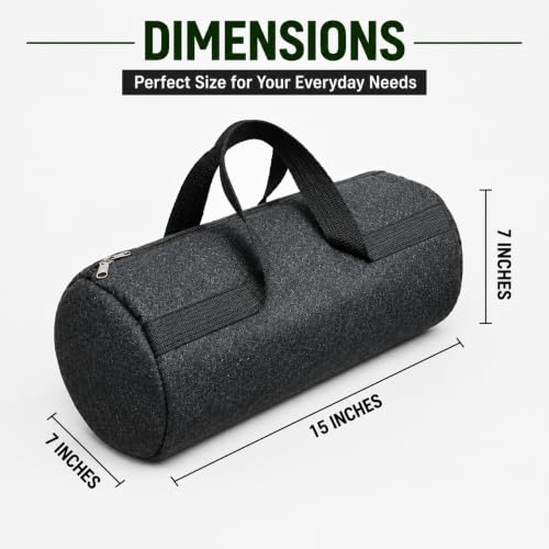 Image of JVCV 15 Inch Small Tool Bag for Cars, Large Capacity Wide Mouth, Zipper Storage Kit, Tote Handbag Trunk Organizer for Car, Suv, Sedan, Truck, Minivan (Small - Tool Bag).