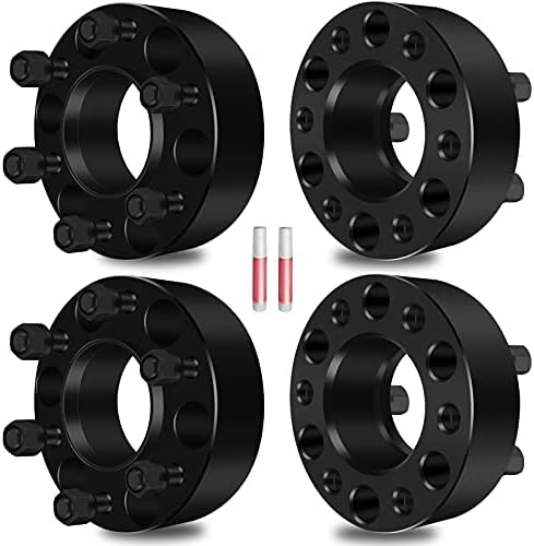 SCITOO 2 inch 4X 6x135 to 6x135 hub centric Wheel Spacers 14x2 Studs 6 Lug Wheel Spacer Adapters for Expedition Wheel Spacers for Mark LT Wheel Spacers for Navigator Wheel Spacers