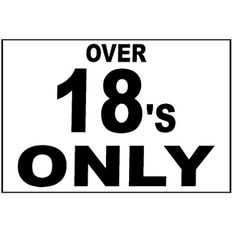 Shire Oak Graphics Over 18's Sign A4 PVC Cover