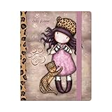 SANTORO 975gj10, Agenda Diaria con Elastico Gorjuss Purrrrrfect Love Unisex niños, Rosa, M