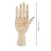 Akozon Modelo de Mano de Madera con Dedos Flexibles Modelo de Maniqui...
