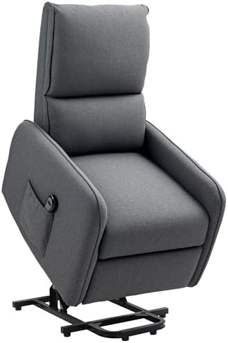 HOMCOM Poltrona Elettrica Alzapersona Reclinabile 135°, Poltrona ...