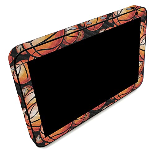 Image of MightySkins Carbon Fiber Skin Compatible with Amazon Echo Show 8 (Gen 2) - Basketball Life | Protective, Durable Textured Carbon Fiber Finish | Easy to Apply
