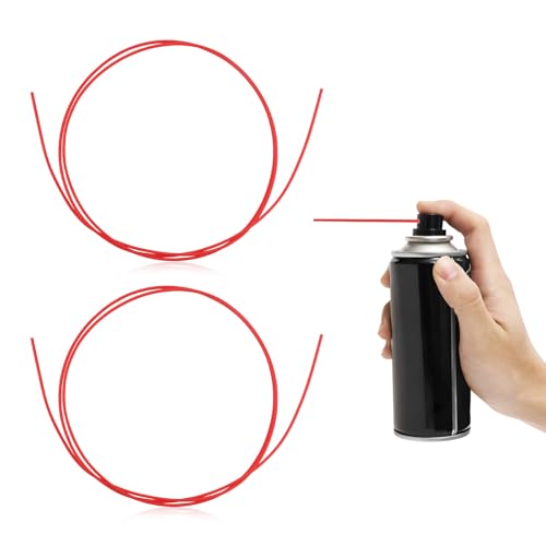 2 piezas de pitillos rojos para spray de 130 cm miniatura 1