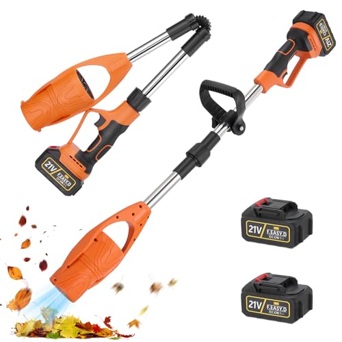 Hoyiyobi Soplador de Hojas inalámbrico,Souffleur de Feuilles Sans Fil,Velocidad de 24000 RPM, eliminación de Hojas/Barro/Nieve/Polvo de los