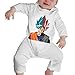 Happiness Station Super Saiya Goku Dragon Ball Baby Playsuit Long Sleeve Outfits Infant Boys Girls Rompers 0-24 Months Babies Jumpsuit Clothes Kids Playsuits Toddlers Outfits