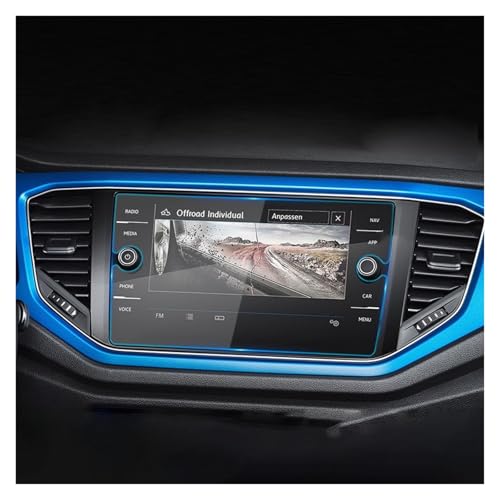 Film protection verre trempé VW T-Roc 2018 8 pouces pour écran tactile navigation