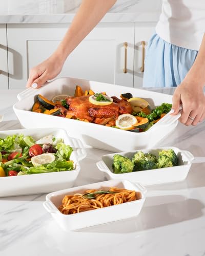 Save 35% on Sweejar Ceramic Bakeware Set of 4 Casserole Dishes - Image 6