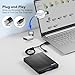 Floppy Disk Reader 3.5 inch USB Floppy Disk Drive External 3 1/2 Floppy disc Reader Portable Floppy Diskette Drive USB C for PC Laptop Notebook Computer with Windows 11/10 (Brushed Texture, 3.5 inch)