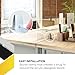 OBEX Acrylic Free Standing Screen, Divider for Desk Privacy Home & Office Partitions for Table Top Workstation, Portable Cubicle Panel for Work, 24