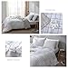 VClife Twin Duvet Cover Soft Cotton Bedding Duvet Cover, Modern White Black Checkered Comforter Cover Sets (Including 1 Duvet Cover & 2 Pillowcases) Breathable Skin-Friendly Home Decor