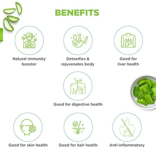 Dabur Aloe Vera Juice - 1L | Ayurvedic Health Juice For Good Skin & Hair Health | Detoxifies & Rejuvenates Skin & Body | Good For Liver & Digestive Health | Immunity Booster - Image 4