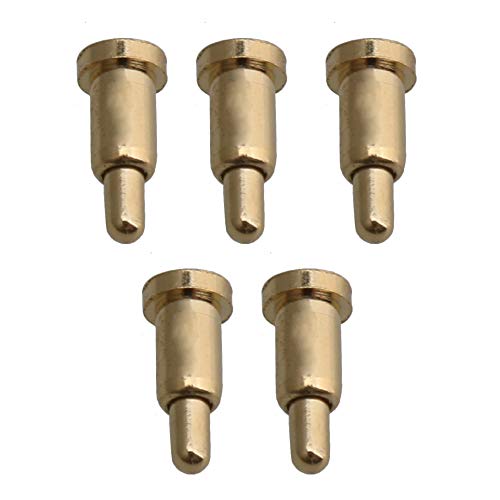 BQLZR 2mm Dia 4.5mm Height Golden Copper Spring Current Pogo Pins Probes Connectors, 0.2 x 0.45cm/0.08 x 0.18 inch(Dia x H) - Image 2