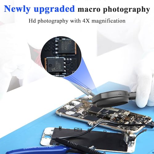 Image of Microscope, Digital Microscope,Holding Magnifying Glasses，2.8'' IPS Eye-Protecting Screen,2 MP,4 Zoom Buttons,1000x Magnification,15 LED Lights,with 8GB Card Christmas,Birthday,Edu Gifts.