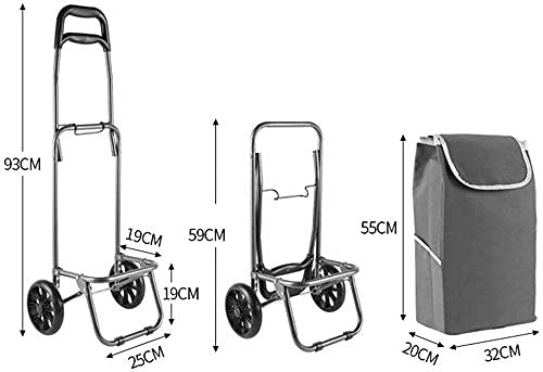 SENWEI Multifunktions-Einkaufstrolley, Küchenaufbewahrung, Mehrzweckwagen, wasserdichtes Oxford-Gewebe, faltbar… – Bild 6