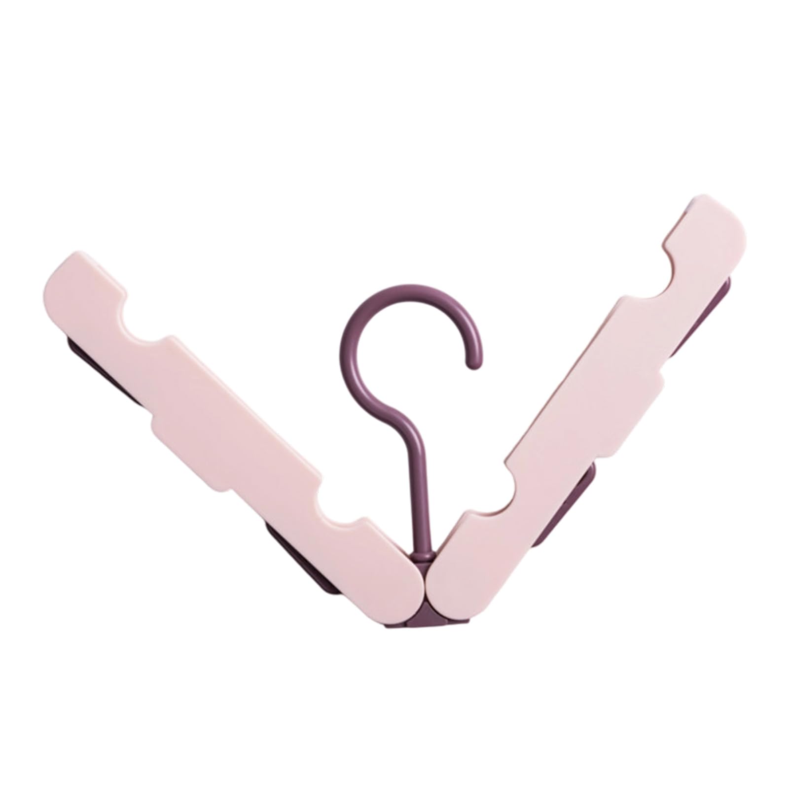 LUCKGONI Portable Foldable Clothes Hanger for Travel Folded Expanded ABS Sturdy Nonslip Multiple Color