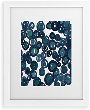 Deny Designs Social Proper Framed Art Print, White Classic (8" x 10"), Saltwater