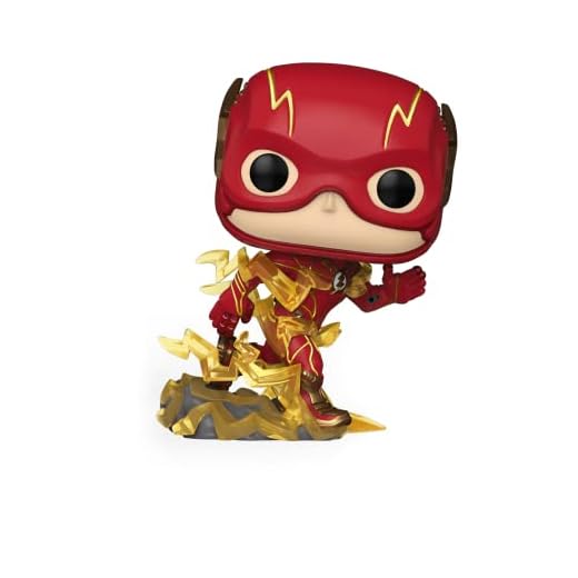 Funko POP! Movies: The Flash - Flash Running - (Glow In The Dark) - DC Comics - Exclusivo De Amazon - Figuras Miniaturas Coleccionables Para Exhibición - Idea De Regalo - Mercancía Oficial