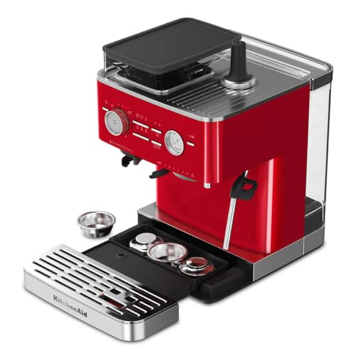 KitchenAid Machine Expresso Semi-Automatique avec Broyeur Pomme d'amour