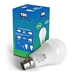 TBE LIGHTING BC3 3 PIN LED Bulb - 12w Non-DIMMABLE Energy Saving LED A60 Bulb - Cool White 4000K, 1100 Lumen Output, 20,000Hrs Life Expectancy