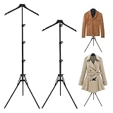 2 Pack Adjustable Shirt Display Stand 32-63', Metal Mannequin Torso Rack