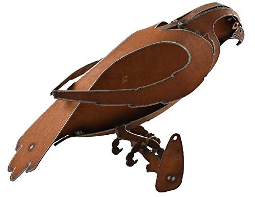 Modern Artisans American Made Metal Hawk Wall-Mounted Garden Art Sculpture, Indoor/Outdoor #TOP1