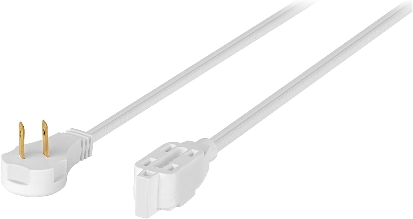Domestic electrical extension, 6 m, white, Volteck