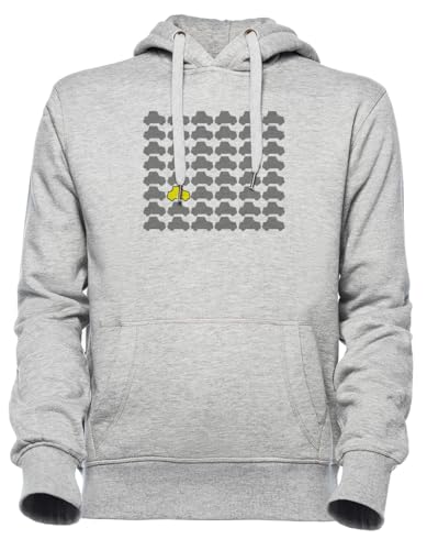 Sweat Voiture Jaune unisexe gris contre le froid automnal