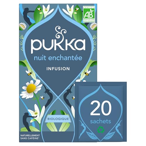 Pukka, Infusion Biologique et Ayurvédique, Nuit Enchantée, 100% des Ingrédients Issus du Commerce Equitable, 20 Sachets