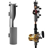Rod-Runner Fishing Rod Holder | Open for Baitcast & Offshore Fishing Reels | Gray