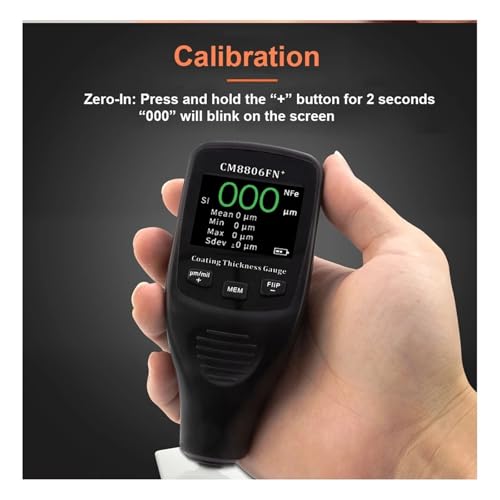 Thickness Gauge 2Pcs CM8806FNPaint Thickness Gauge Color FILP OLED Display Car Coating Meter Fe/NFe 0-1250μm Automotive Film Mil Check miniatura 4