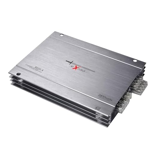 Excalibur X600.4 – Amplificador Estéreo 4 canales (2400 W, Crossover variable, 2 Ohmios)