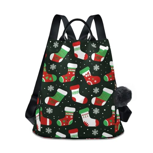Sac à dos de Noël vert femme idéal pour flâner aux marchés festifs