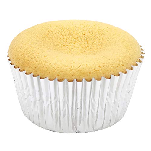Image of Standard Silver Foil Cupcake Liners Muffin Baking Cups for Party and More, 100-Count
