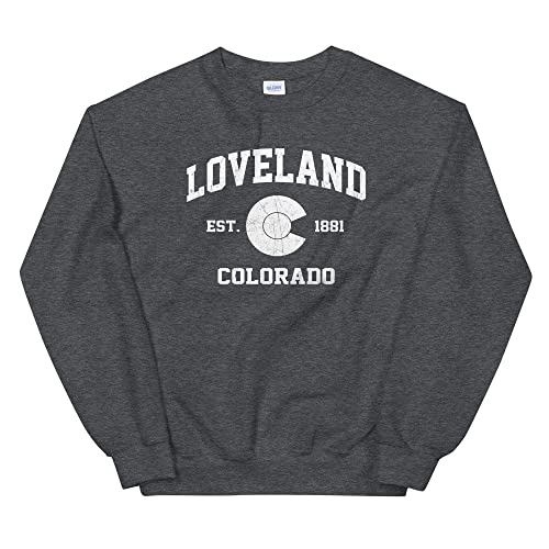 Loveland Colorado CO vintage state Athletic Unisex Sweatshirt