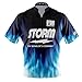 Logo Infusion Dye-Sublimated Bowling Jersey (Sash Collar) - I AM Bowling Fun Design 2016-ST -Storm (X-Large)