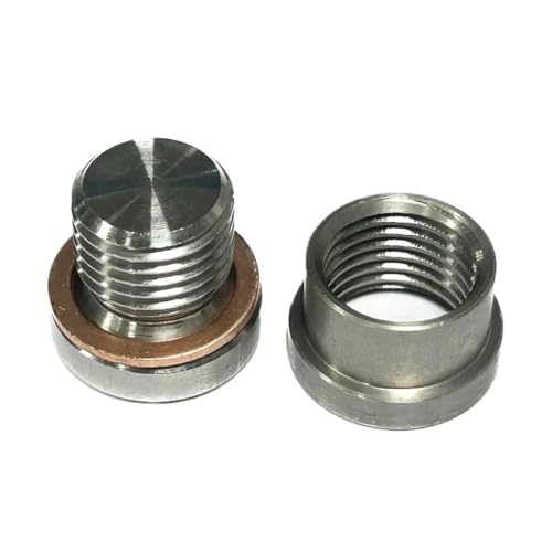 Kit bonde et écrou M12X1.25 S304 pour capteur d'oxygène d'échappement et sonde lambda - 5