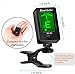 Guitar Tuner Clip On Ukulele Tuner 2 Pack for All Instruments Guitar Bass Ukulele Violin banjo Tuner