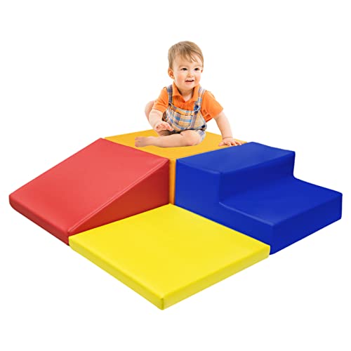 Jamani Soft Foam Play Corner Climber, Indoor Active Playset For Home, Preschool And Daycare, 4-Piece #TOP17