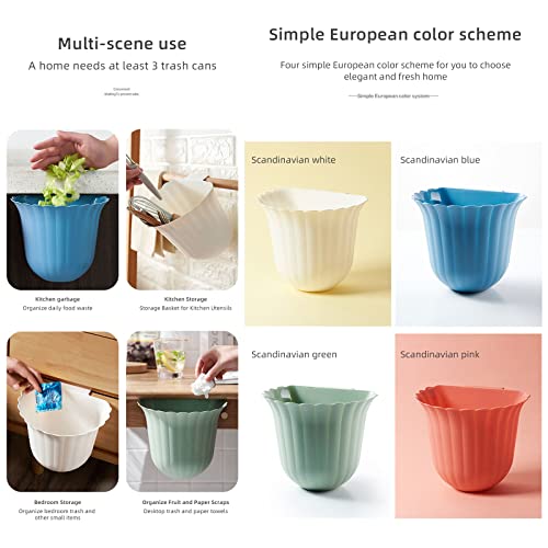4 pack de canecas de basura colgantes para cocina miniatura 5