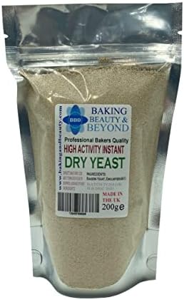 Baking Beauty and Beyond Instant Dry Yeast for Hand Baking Bread Machines - Natural Yeast for Professional Bakers, Active Dry Yeast Powder for Baking Bread, Cake, Pizza Dough Crust, 100 Gram Bag