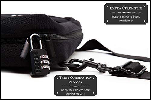 Asaya Bolsa tiracolo para facas de chef – 29 bolsos para facas e utensílios de cozinha – Porta-cartõ