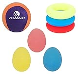 Premium Stress Relief Squeeze Balls Bundle By Freegrace - 7 pcs Hand Exercise & Therapy Set - Great For Kids, Adults & Elders - Physical Rehabilitation & Grip Strengthener - Multiple Resistance Levels
