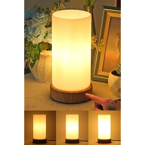 HSLighting Touch Control Bedside Lamp with Dimming Cover