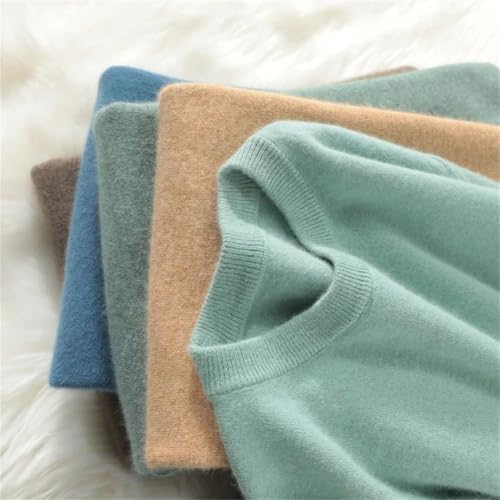 Men's Winter 100 Pure Solid Wool Sweater O Neck Warm Plus Size Pullover Solid Color Loose Cashmere Knit2