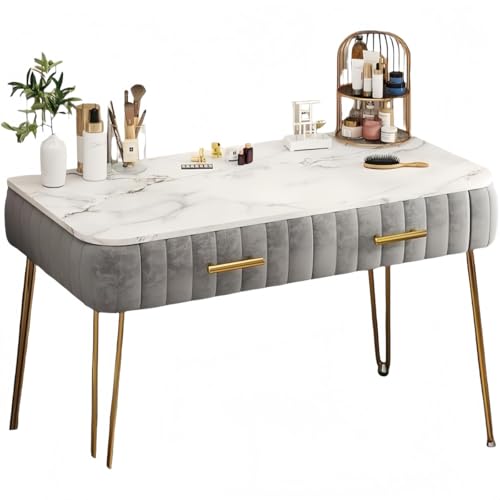 MiluFox �R���p�N�g�T�C�Y�ŏȃX�y�[�X�I��e�ʈ����o���t�� �~���[�t���h���b�T�[ �X�������C�N�A�b�v�e�[�u�� �Q���p ���[�����Ղ� ���_���P�n�f�U�C�� �z���C�g/�s���N/�i�`�������E�b�h 3�F�W�J �ȒP�g���� (80cm,�O���[�ł�)