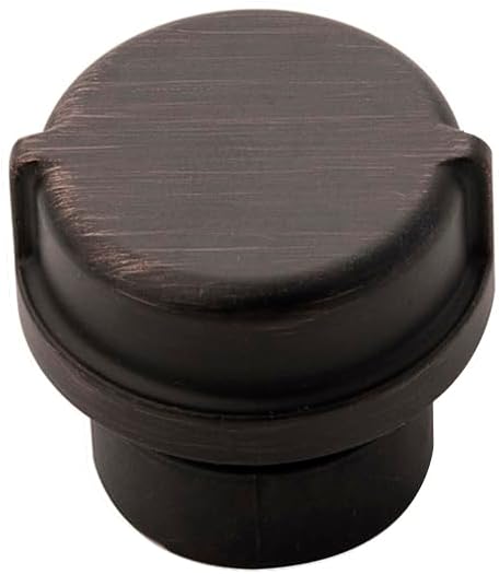 Pipeline Collection Knob 1-1/4 Inch Diameter Vintage Bronze Finish (10 Pack)