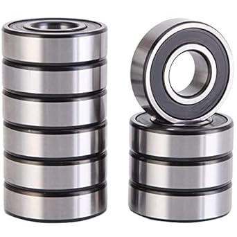 ZUBSHA ENTERPRISES 6205 2RS Rubber Sealed Bearings (ID=25mm, OD=52mm, Width=15mm) High Speed Bearing Steel ll pack of 4 ll