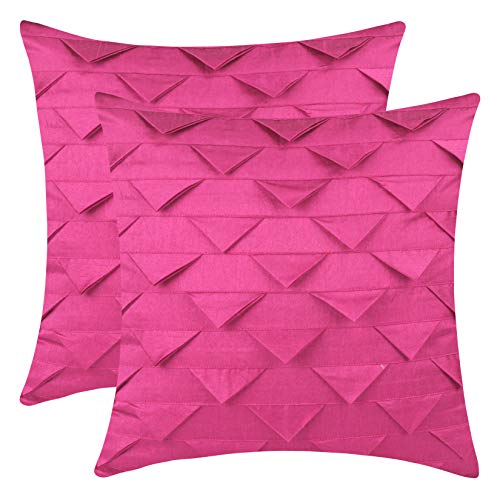 �Z�b�g��2�\���b�h�V���N�O�p�`Origami Pillow Covers 16x16 inch �s���N Fuchsia Pink Origami Tri 16 MPN