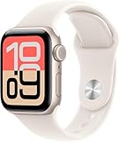Apple Watch SE 3 [GPS + Cellular, 40mm] Starlight Aluminum Case with Starlight Sport Band, M/L (Renewed)